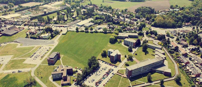 Vue aérienne UCL Mons